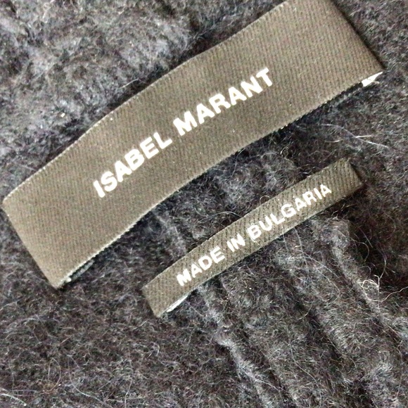 ISABEL MARANT FELICIA DRAPED TEXTURED ALPACA VEST SET - Picture 7 of 8